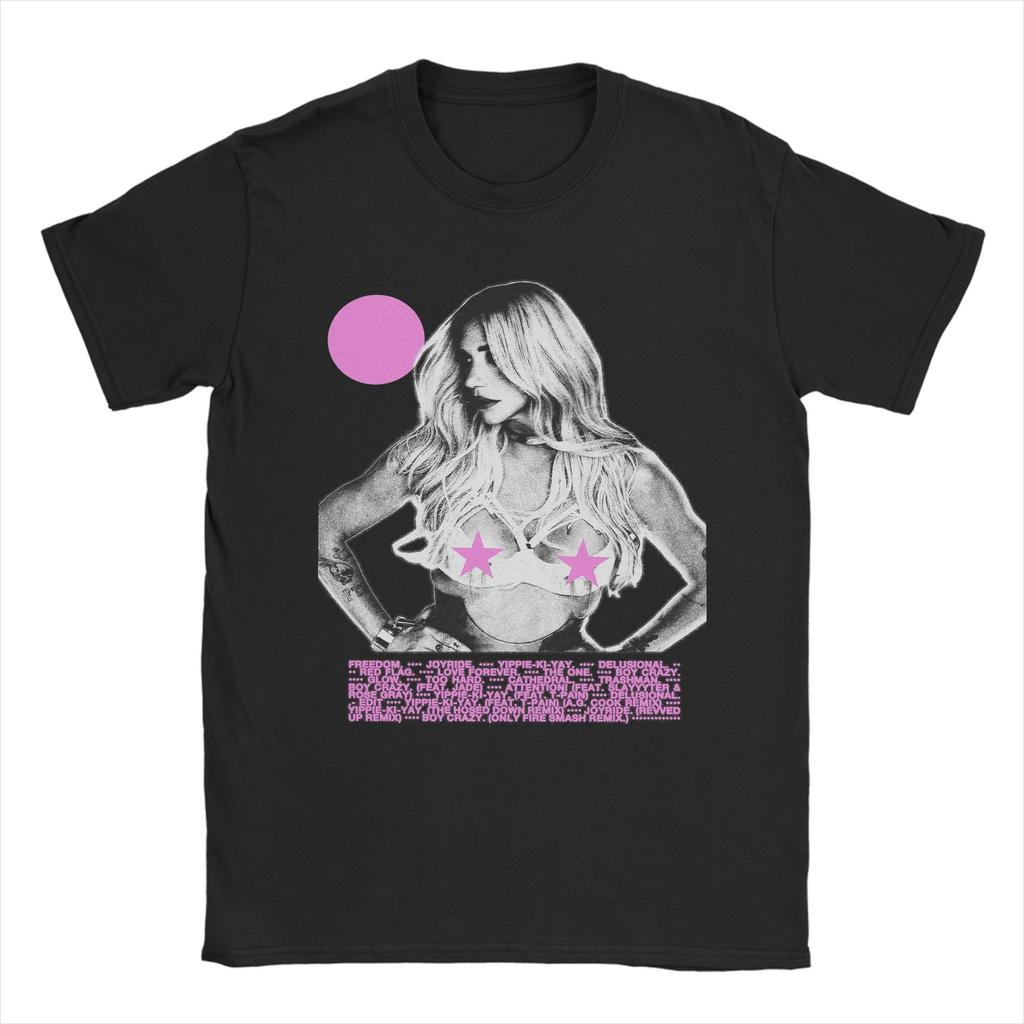 Футболка с принтом Kesha TOUR Пляжная Хлопковые Футболки Для Унисекс Модные Индивидуальные Футболки Своими Руками С Коротким Рукавом Y2K Веселые Топы