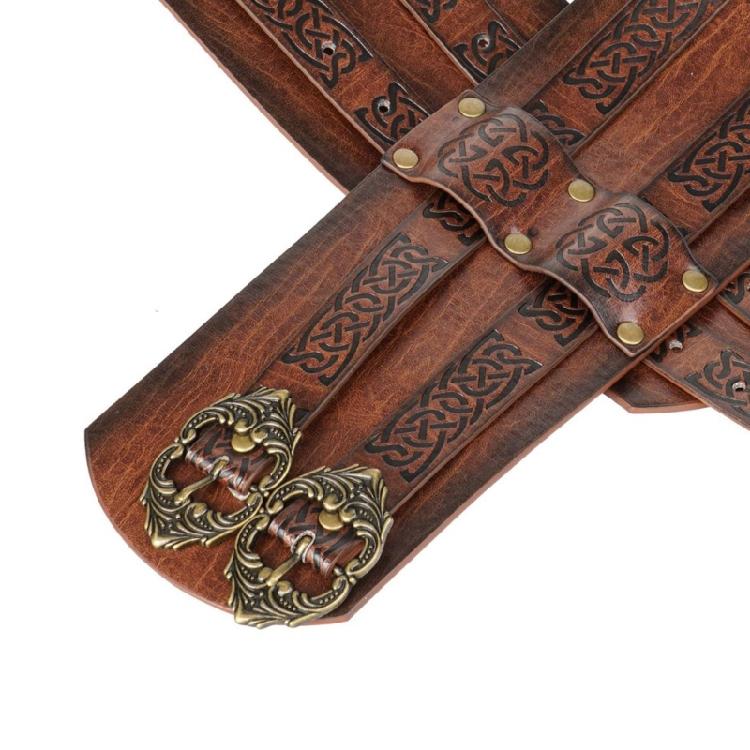 Norse Cosplay Belt Renassance Medieval Buckle Belt Halloween Men Costume