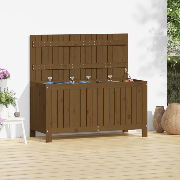 VidaXL Garden Storage Box Honey Brown 115x49x60 Cm Pine Wood 823839