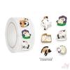 500 шт./рулон Q Lazy Cats Kids Rewards Наклейки - DIY Scrapbooks Декор Альбом Запечатывание Этикетки Наклейки