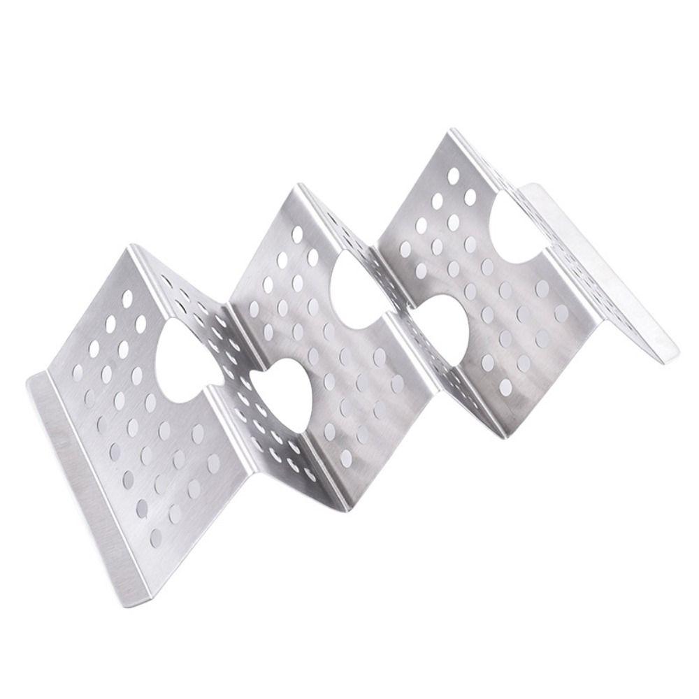 Easy-Access Handle Convenient Wave Shaped Tray Plate Taco Holder Kitchen Tools Taco Shell Stand