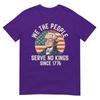 4th Of July No King In Usa 1776 Patriotic American Flag Tshirt