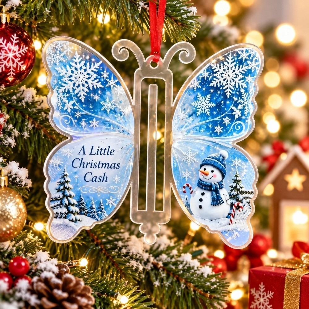 Lightweight Acrylic Cash Holder Unique Shape Holiday Tree Decoration Festival Celebration