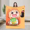 Soft Warm BlanketsBoy Girl Picnic Himouto Umaru Chan Throw Blanket  Flannel Bedspread For Outdoor Novelty Sofa Bed Cover