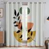 Modern Picture Art Round Texture Curtains, 2 Panels, Minimalist Style, Home, Living Room, Bedroom, Balcony, Kids Room Decor