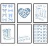 QQG Christian Wall Art Prints Set of 6 Pink Bible Verses Pictures Wall Decor Boho Floral Scripture Gallery Prints Girly Coquette Bow Aesthetic