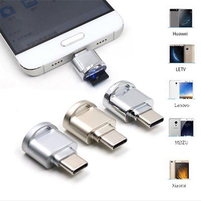 Мини-адаптер для чтения карт памяти USB 3.1 Type C из алюминиевого сплава Micro SD TF OTG