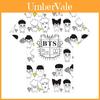 Высококачественная K-pop футболка BTS 3D Bangtan Boys Love Yourself с коротким рукавом