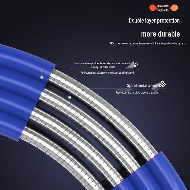 Zhongtianhengke Indoor Armored Telecom-Grade Single-Mode Fiber Optic Patch Cable