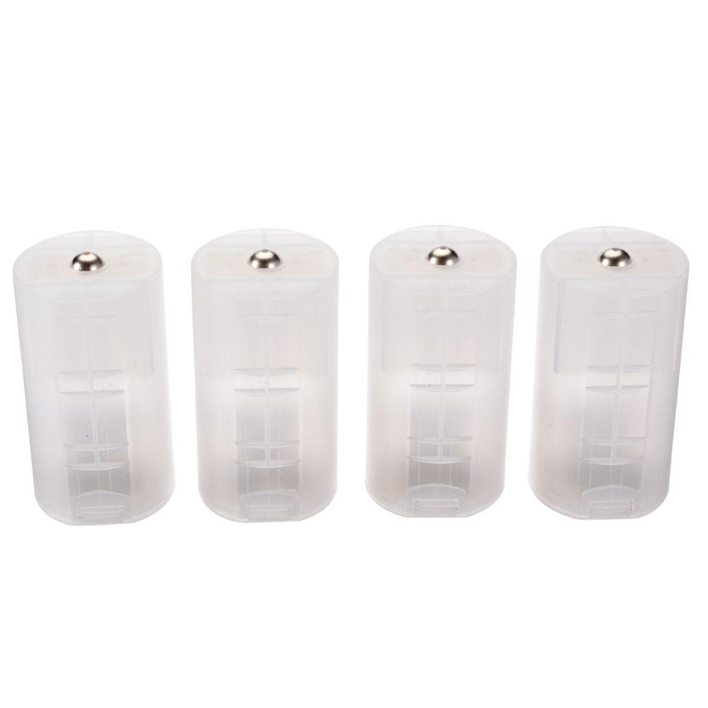 Пластиковый аккумуляторный конвертер AA-батарея в D-батарея 5-й аккумуляторный ящик для хранения аккумуляторов