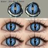 Eyeshare Косплей цветные контактные линзы для глаз линзы для Хэллоуина синие контактные линзы для глаз черные линзы годовые 14,5 мм