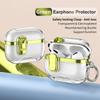 KEYSION Прозрачный чехол с покрытием для наушников AirPods Pro 3 из ТПУ+ПК, противоударный, с подставкой для телефона и крючком, чехол для наушников AirPods Pro 3
