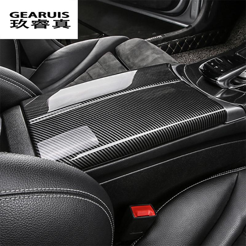 Стайлинг автомобиля, центральная консоль, подлокотник, панель с кнопками, рамка, наклейка, отделка для Mercedes Benz W213 E Class, интерьер