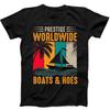 Prestige Worldwide Boats And Hoes Бестселлер Смешной подарок Черная футболка 364