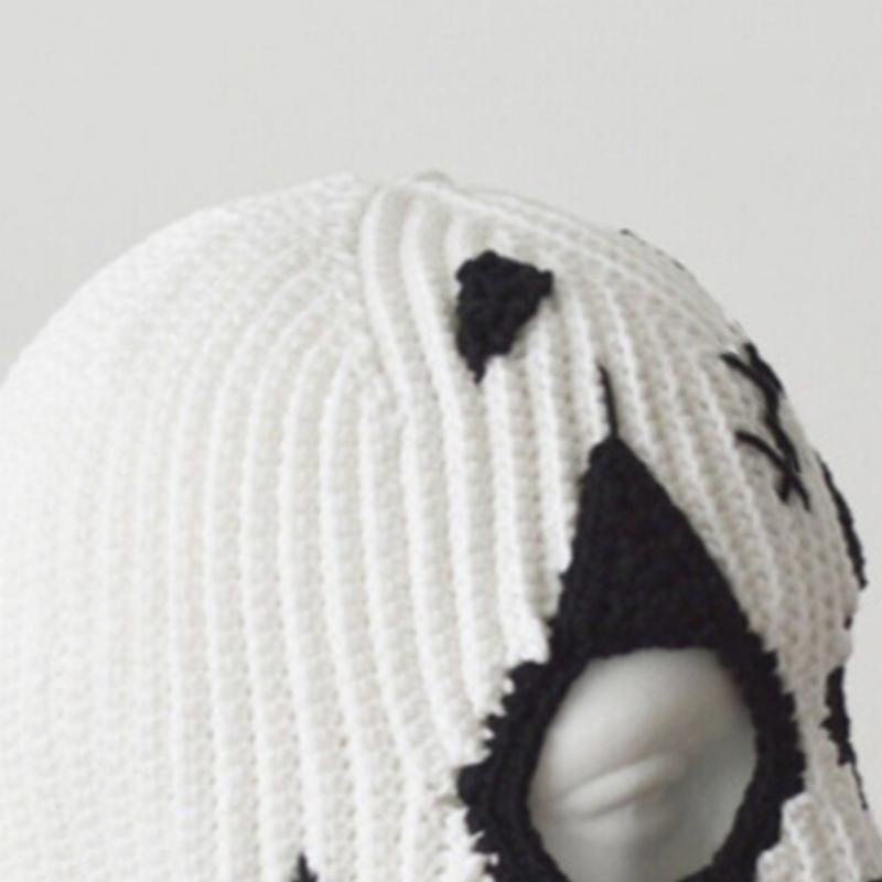 Веселая Балаклава Привидение Мужская Костюмная Шапка Подарок на Хэллоуин Теплая Мягкая Панама Подарок на Хэллоуин Теплая Мягкая Шапка Балаклава