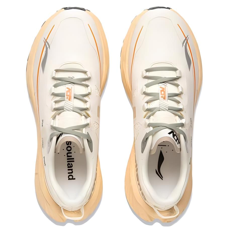Li Ning Нескользящие Устойчивые к истиранию Низкие Беговые Кроссовки Женские Кремовый ARNU004-22