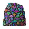 Psychedelic Magic Mushrooms Bonnet Hat Knit Hat Unisex Women Cool Unisex Winter Warm Skullies Beanies Caps