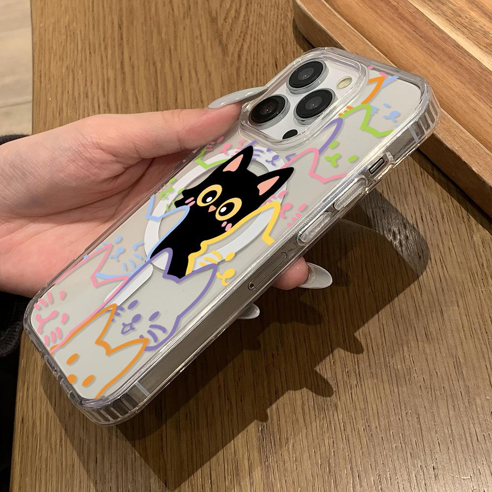 Магнитный чехол для телефона для iPhone 11 12 13 iPhone 13 14 15 Pro 15 16 Pro Max Samsung A15 A16 A25 A26 A55 A56 S25 S24 S22 S23 Ultra S25 Edge
