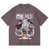 230 Gsm 100% Cotton One Piece V30 Luffy Gears Print Unisex Heavy Cotton T Shirt