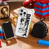 Dandadan cool japan anime pattern Phone Case for iPhone 16 15 14 13 12 11 Pro Max Sheepskin Silver-edged protective case