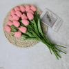 Tulip Simulation Flower, Fake Flower Prop, Plastic Material, Wedding Decoration, Living Room Bouquet Prop