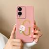 Чехол для VIVO Y17S 4G A To Z Милый Цветочный Буквенный Узор Гладкий Жидкий Силиконовый Чехол Для VIVOY17S Y17s 4G Модный Чехол Для Пары
