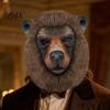 Comfortable Party Mask Realistic Animal Mask, Sheep Brown Bear Full Face Large Eye Opening Cosplay for Halloween Costume Props Breathable