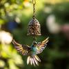 Hummingbird-inspired Wind Chime Porch Wind Chime Elegant Metal Hummingbird Wind Chime for Garden Patio Decor Vintage for Indoor