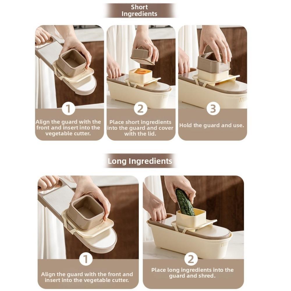 Manual Vegetable Cutter with Hand Protector Vegetable Slice Efficient Cucumber Slicer  Home Cooking