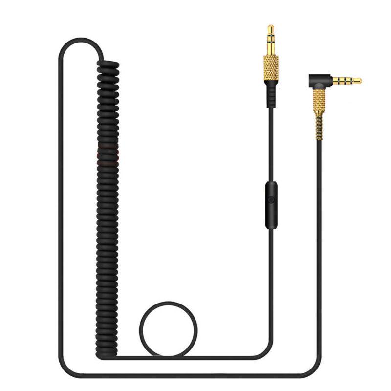 Replacement Spring Cable Cord Line for Marshall Major II 2 Monitor Bluetooth Headphones without Microphone with Single Button