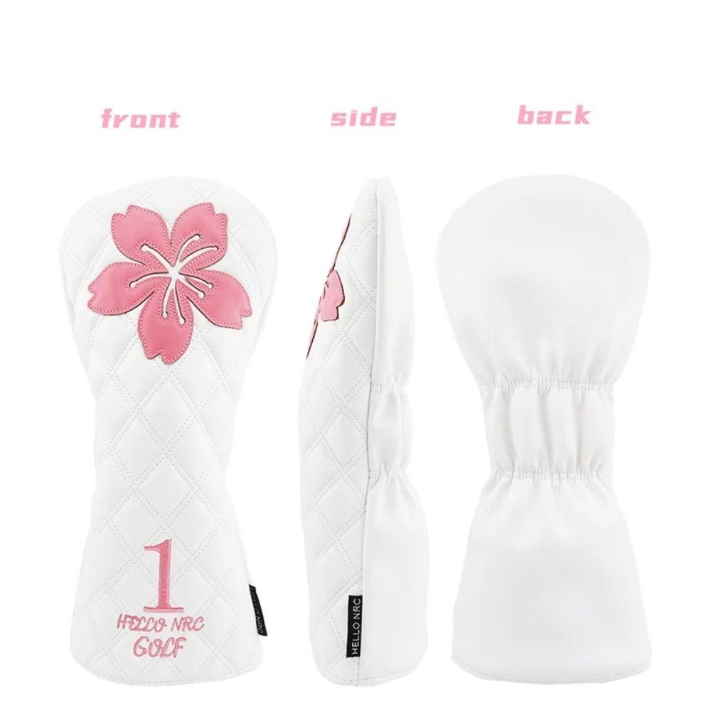 Soft And Durable Golf Club Protector Sakura Pattern Wood Headcover Golf Head Cover  Driver Fairway