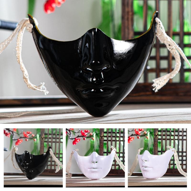 Маскарадная полумаска на Хэллоуин, маска для глаз, маска для рта, маскарадное украшение костюма для женщин, мужчин, наряд на Хэллоуин