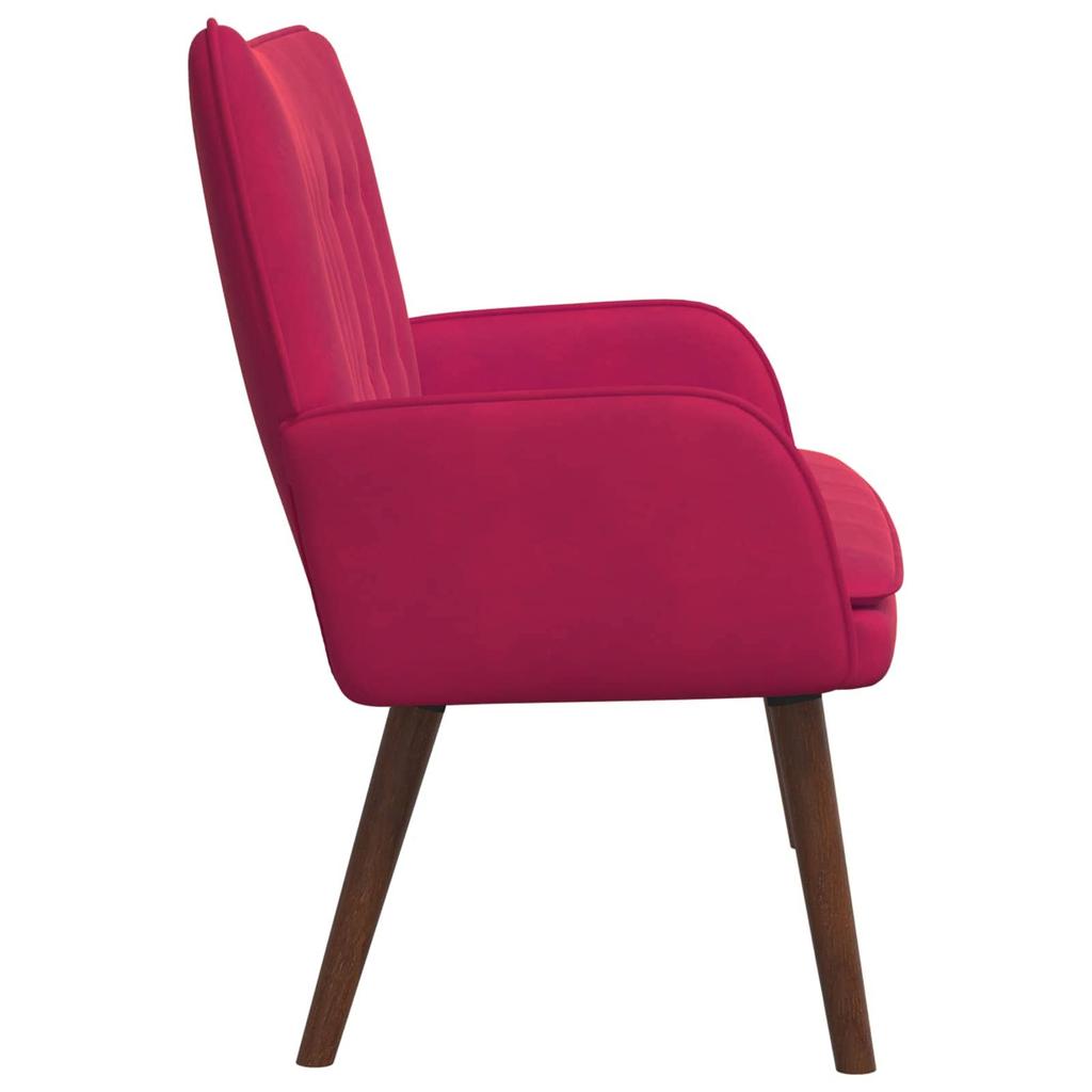 2 Seater Sofa Burgundy Red 115 x 61 x 87 cm Velvet (V)