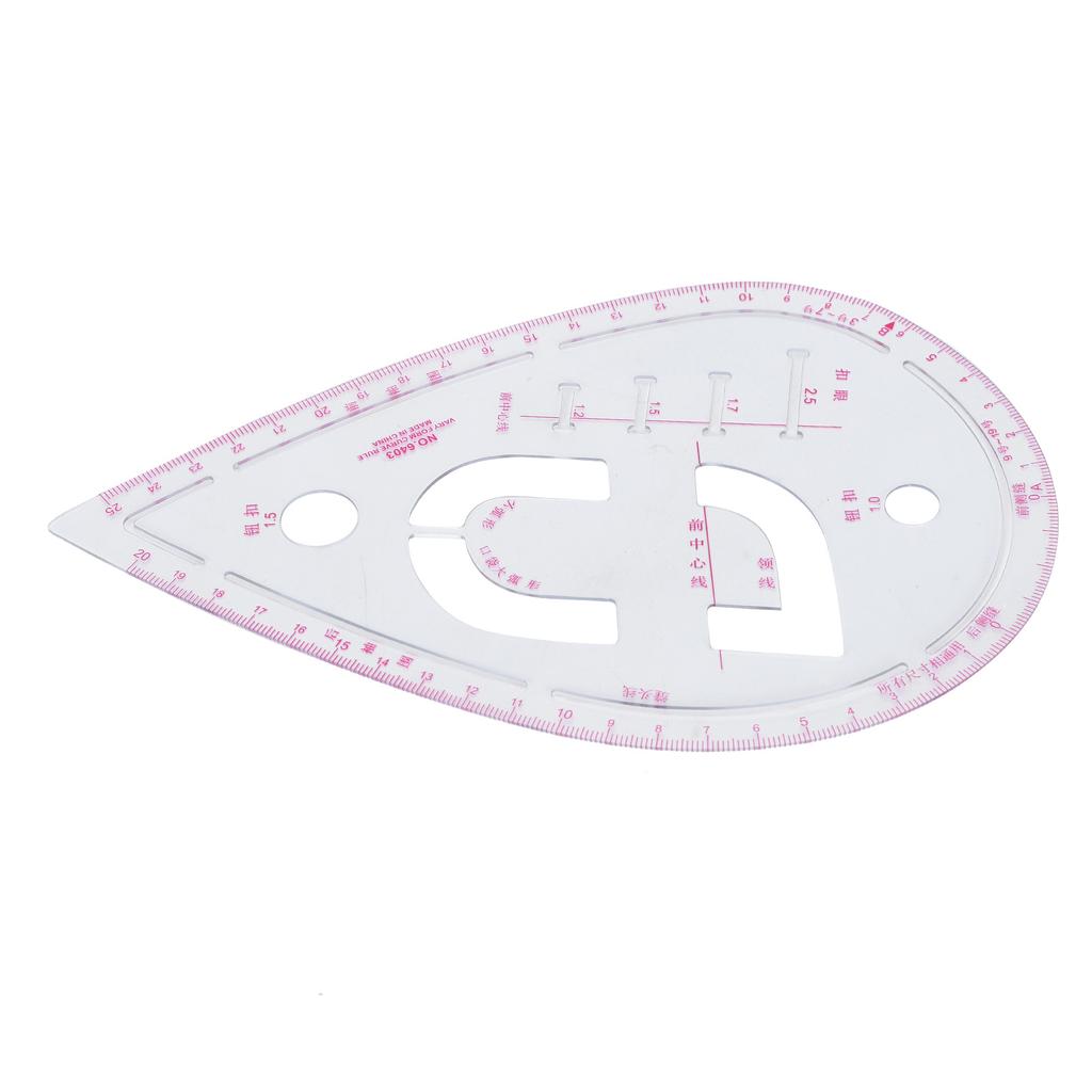 Линейка для измерения изгиба рукава Пластиковый швейный инструмент для позиционирования пуговиц Проверочный инструмент для дизайна одежды