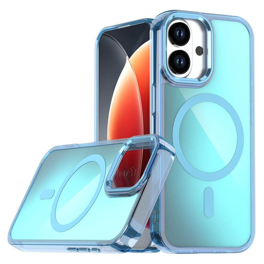 For iPhone 17 Case Compatible with MagSafe Color Changing PC TPU Phone Back Cover