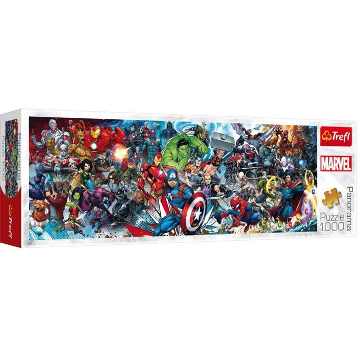 Puzzle 1000 pièces Héros Marvel - TREFL - Dessins animés et BD - A partir de 12 ans