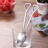 4Pcs/Set New Shovel Spoons Stainless Steel Teaspoons Creative Coffee Spoon For Ice Cream Dessert Tableware Scoop Cutlery Set