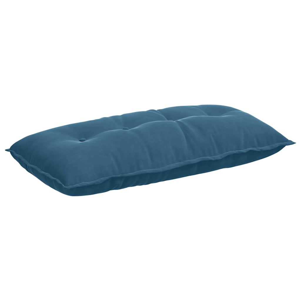 Back Cushion Blue 100 x 50 cm Cord Fabric