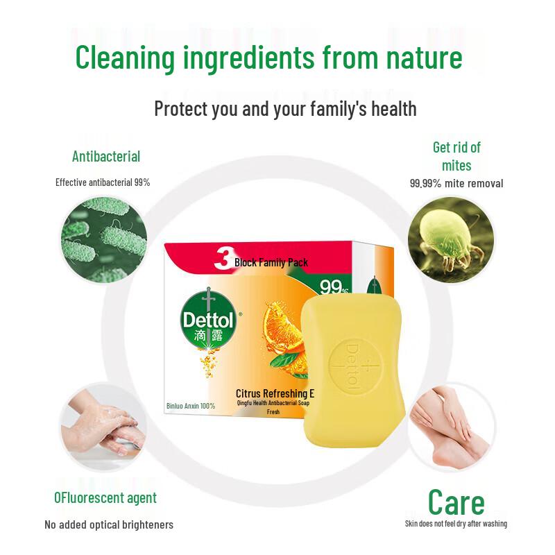 Dettol Здоровое антибактериальное мыло