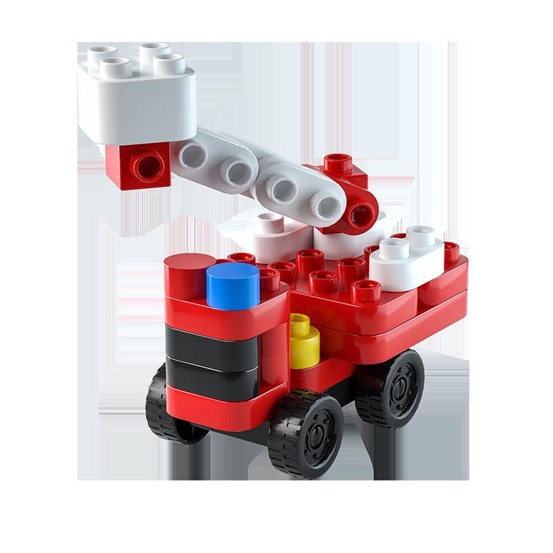 Инженерный автомобиль-пазл, совместимый с Lego, конструктор для детей 3-6 лет