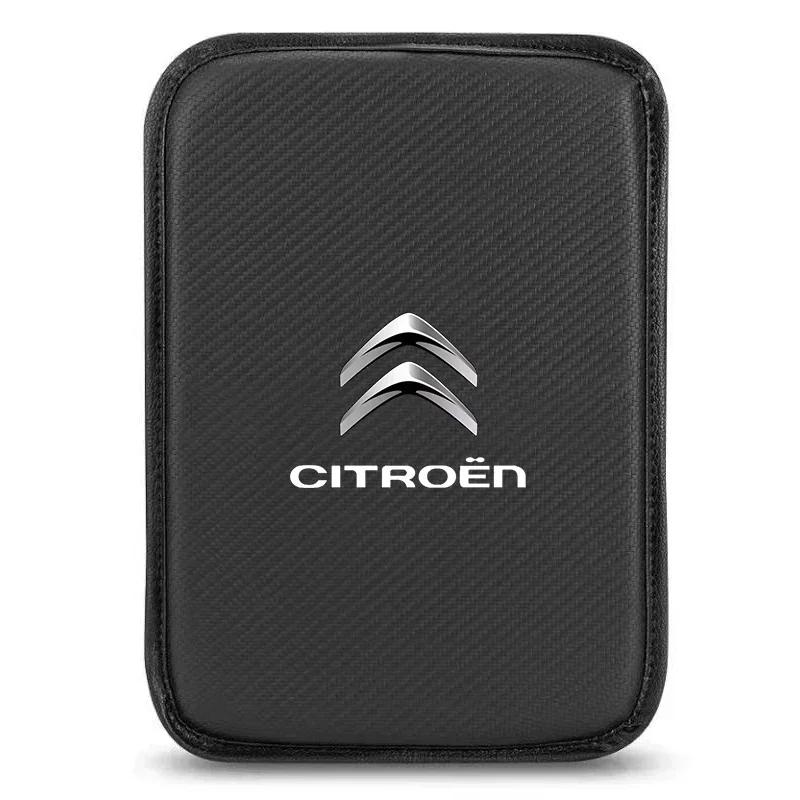 Car Armrest Box Mats Leather Center Console Covers Accessories For Citroen C1 C2 C3 C4 C5 X7 Berlingo Xsara C8 C4L DS3 DS4 DS6