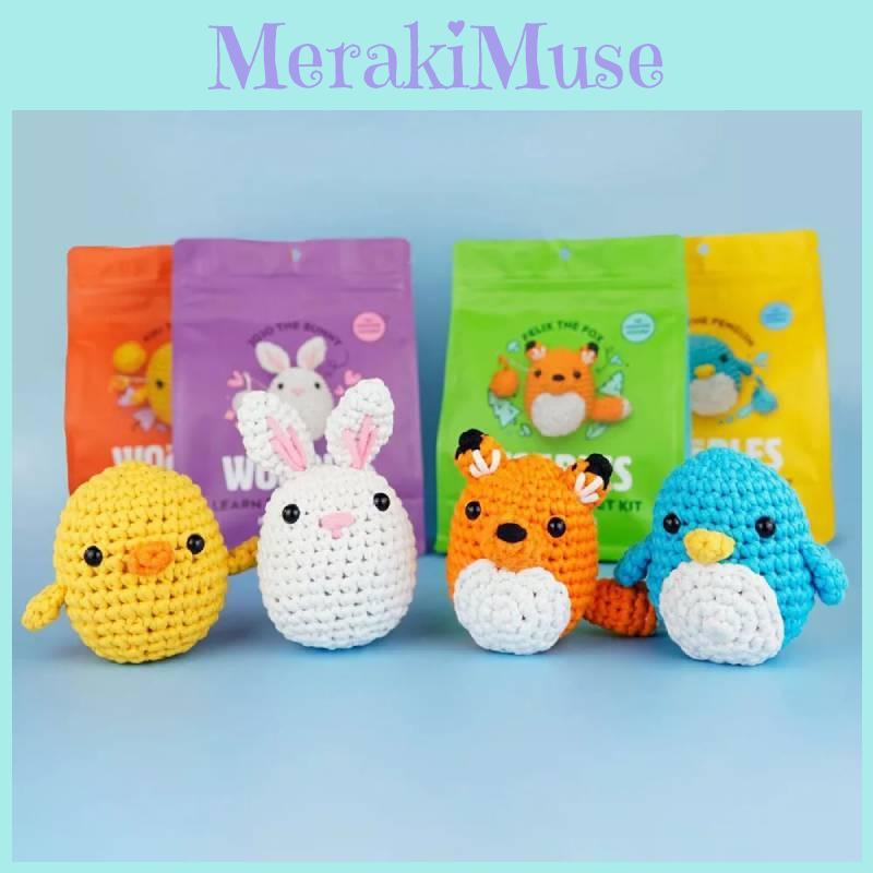 Набор для начинающих вязальщиков крючком с увлекательными видеоуроками для создания животных своими руками в весеннем сезоне 2023 года