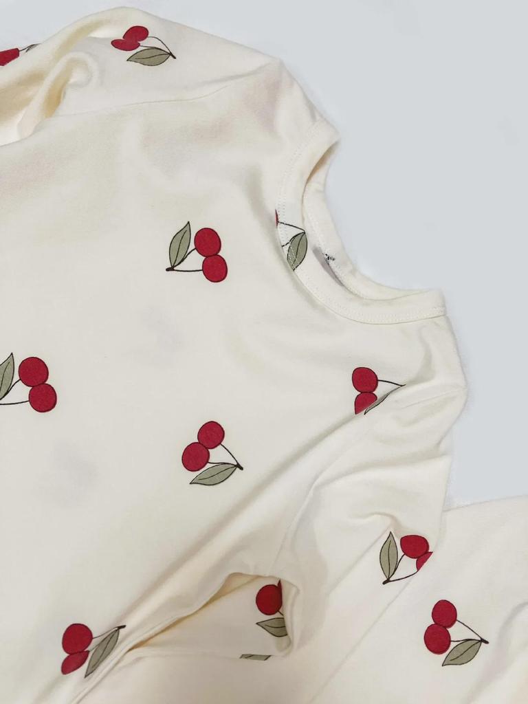 Korean Autumn Pajamas for Girls: Long-Sleeve Baby and Toddler Sleepwear Set