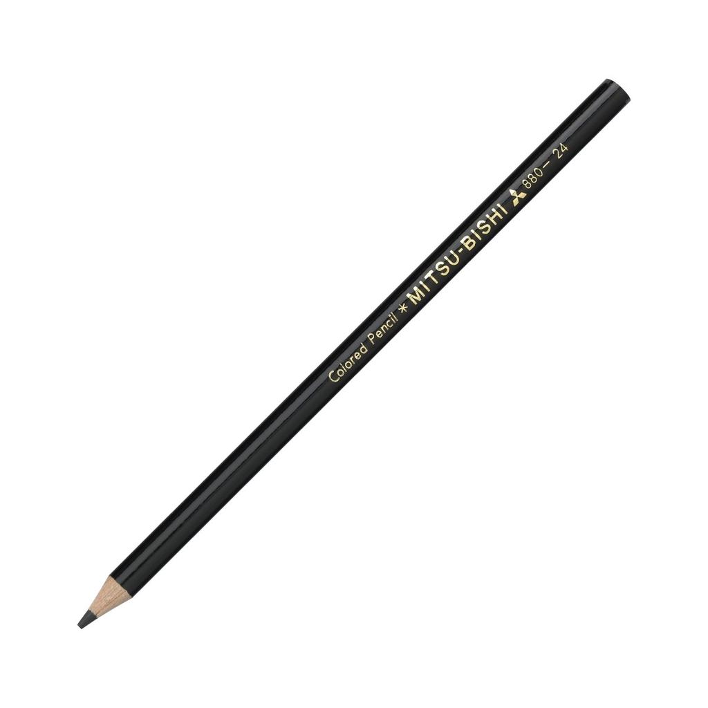 Цветные карандаши Mitsubishi Pencil K880.24 Одиночный цвет Черный Десяток