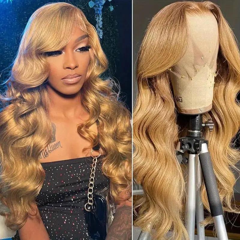 Front Lace Wig, Women's Medium Wave Long Curly Hair, Fluffy Natural Full Headgear