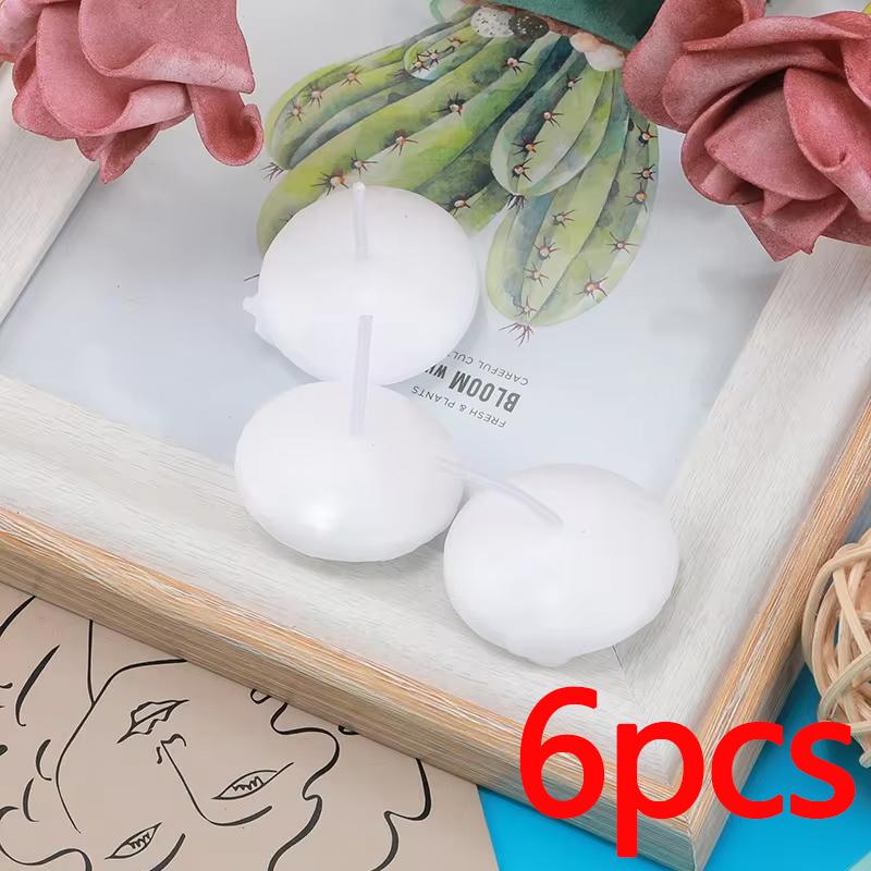 6/10/16pcs Romantic Unscented Floating Candles DIY Round Decor Party Supplies for Dinners Anniversary Weddings Valentines Events