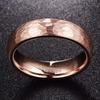 [Rockyu] мужское брендовое вольфрамовое кольцо Модное кольцо золотое черное 4 мм 6 мм 8 мм Кольцо Kōmaru кованое кольцо розовое золото удобная посадка полированный ступенчатый край