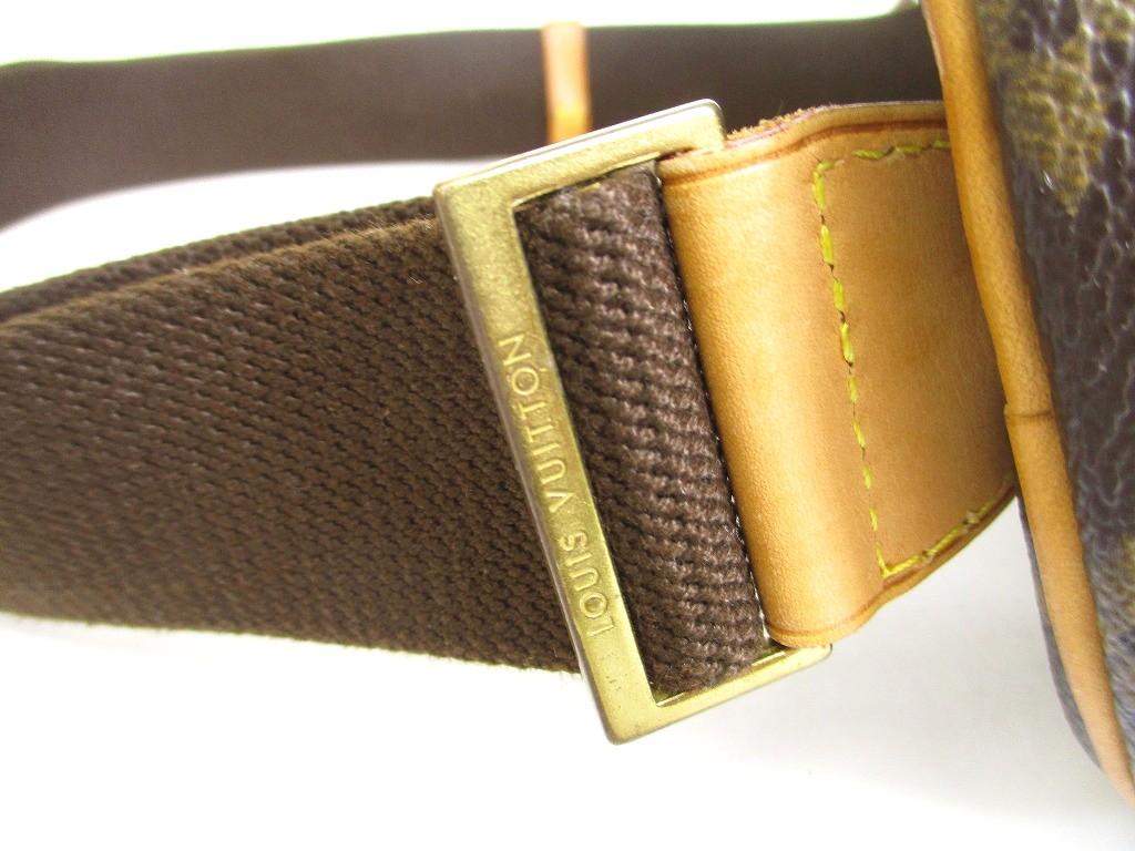Оригинальная поясная сумка-банан LOUIS VUITTON Monogram Коричневая Кожаная Сумка на Пояс Gange #b049 Отремонтирована продавцом