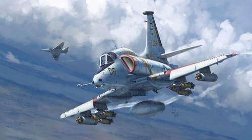 Magic Factory 1/48 Scale American A-4M Skyhawk Light Attack Aircraft Plastic Model MGF5002