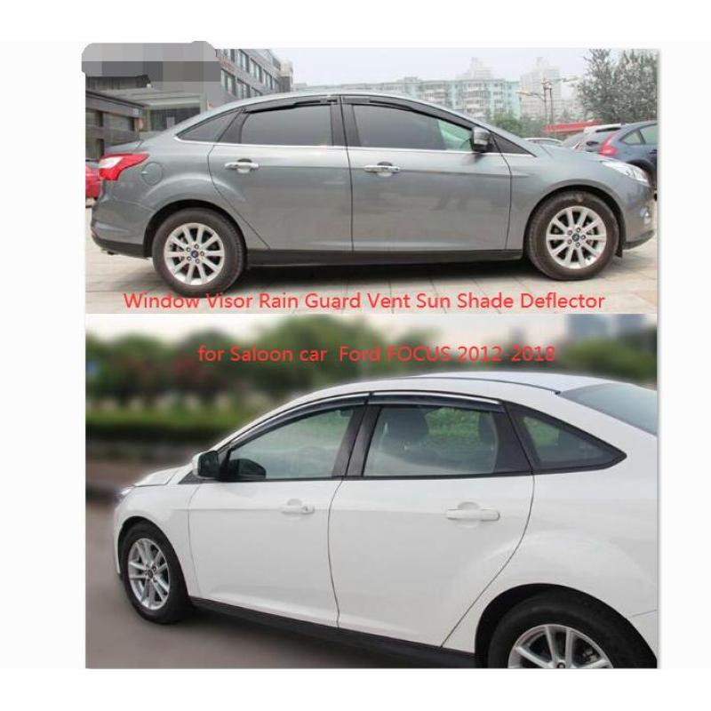 4 шт., козырек для окон автомобиля, дефлектор, солнцезащитный козырек для седана Ford Focus 2012-2018
